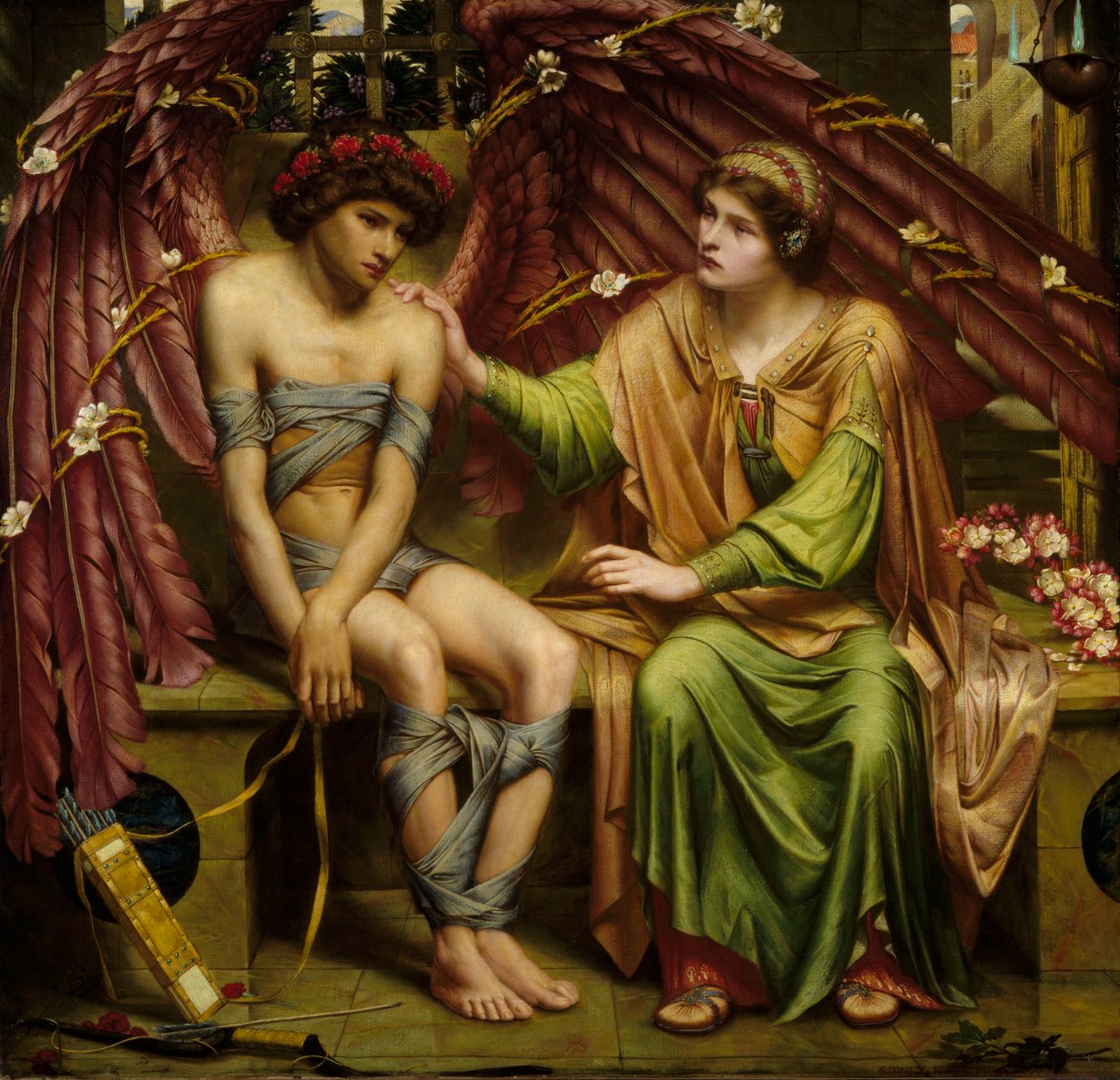 Hope Comforting Love in Bondage od Sidney Meteyard