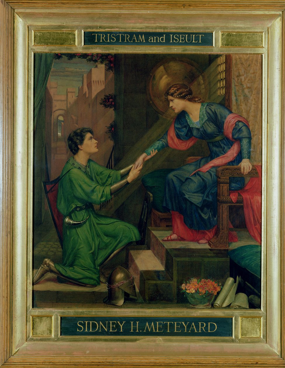 Tristram a Iseult od Sidney Meteyard