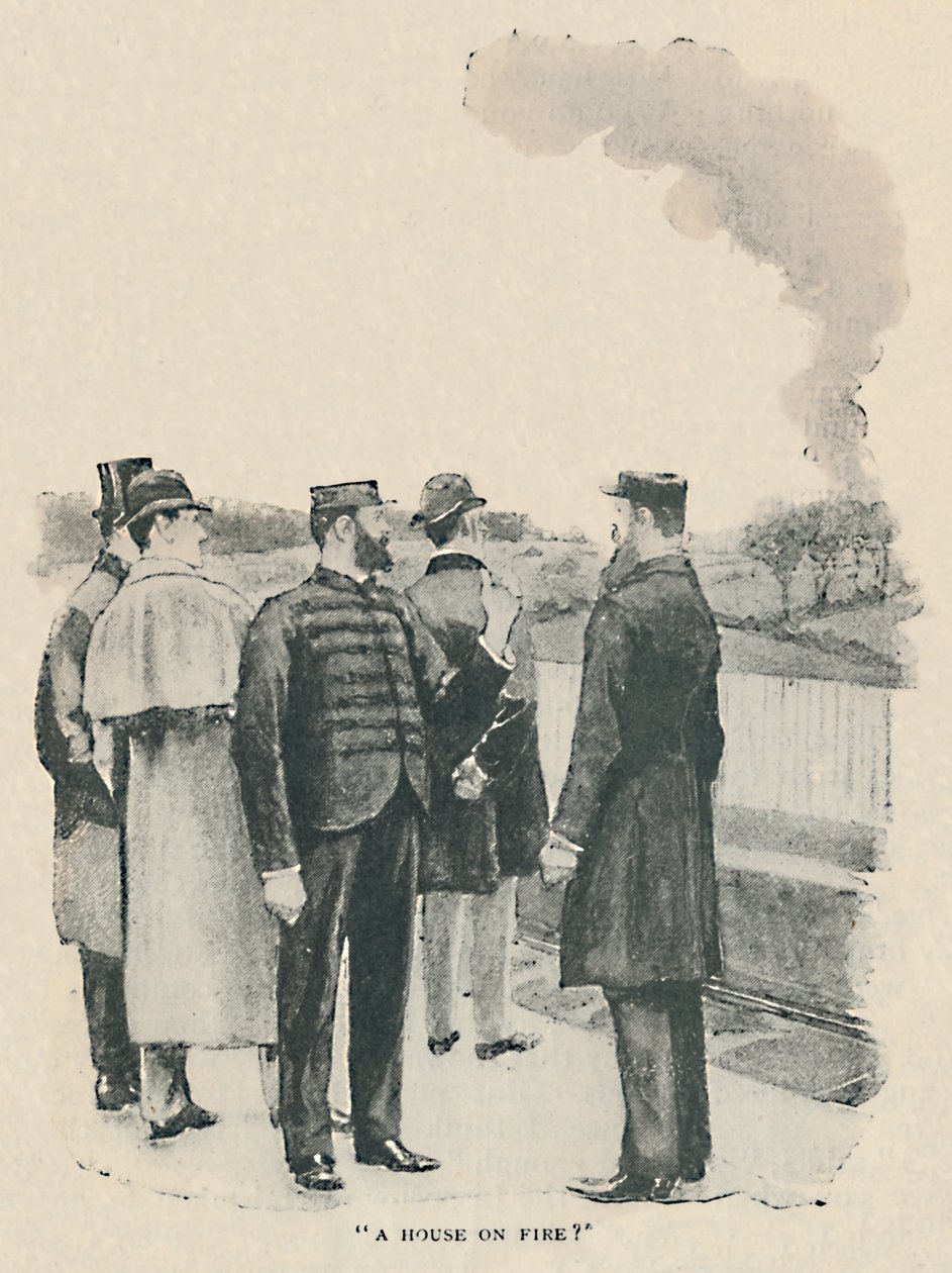 Dům v plamenech, 1892 od Sidney Paget