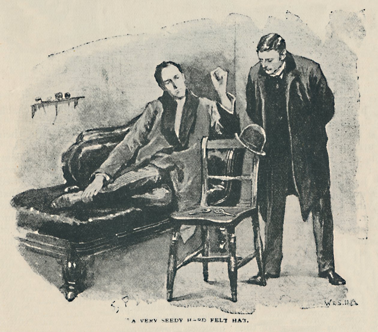 Velmi sedlý klobouk z tvrdé plsti, 1892 od Sidney Paget