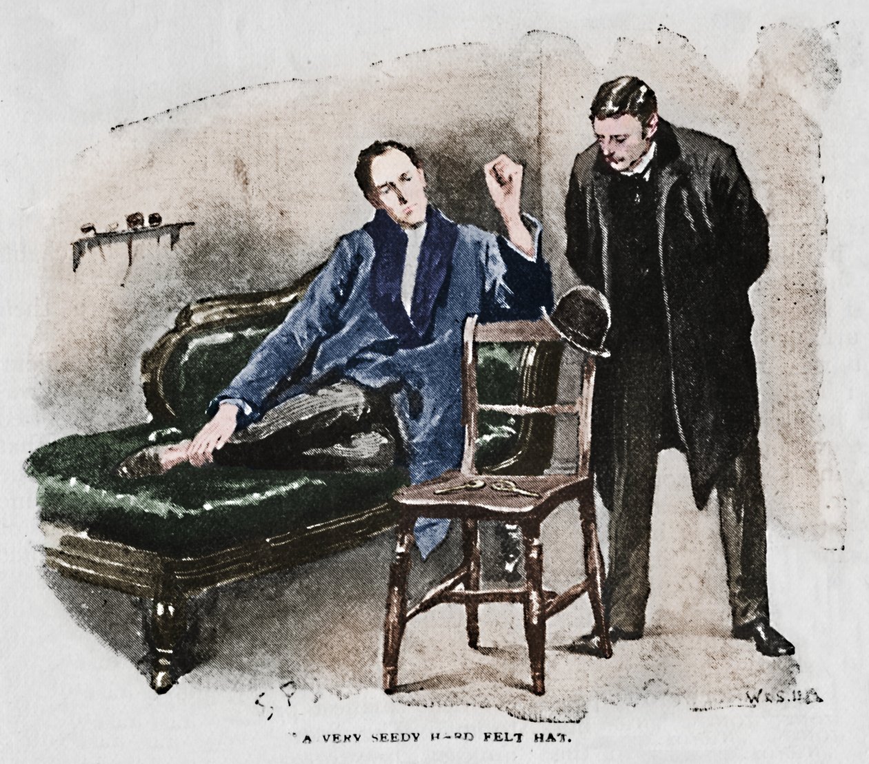 Velmi sedlý klobouk z tvrdé plsti, 1892 od Sidney Paget