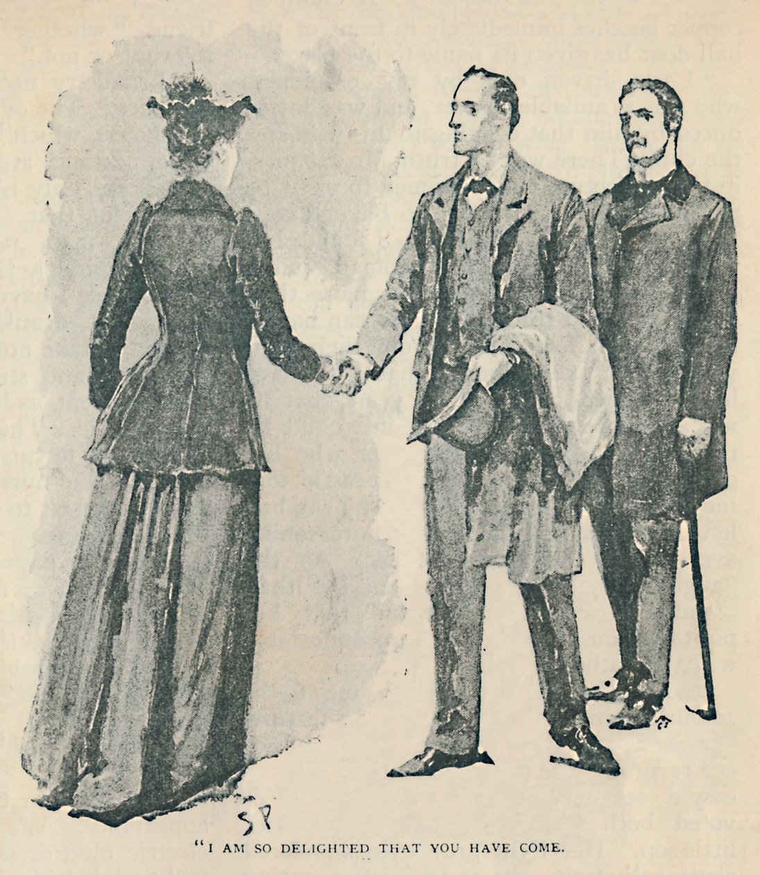 Jsem tak potěšen, že jste přišli, 1892 od Sidney Paget