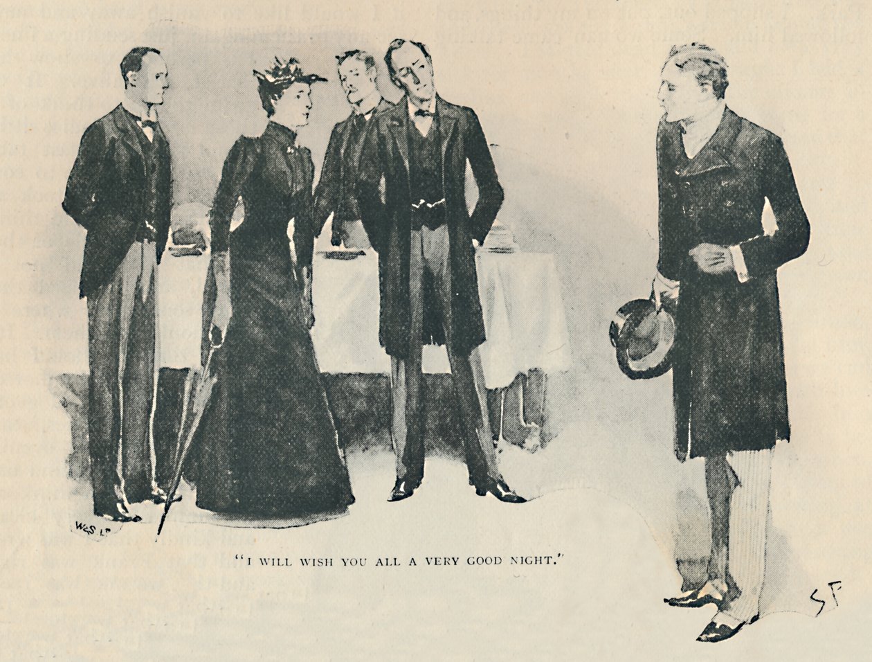 Přeji vám všem velmi dobrou noc, 1892 od Sidney Paget