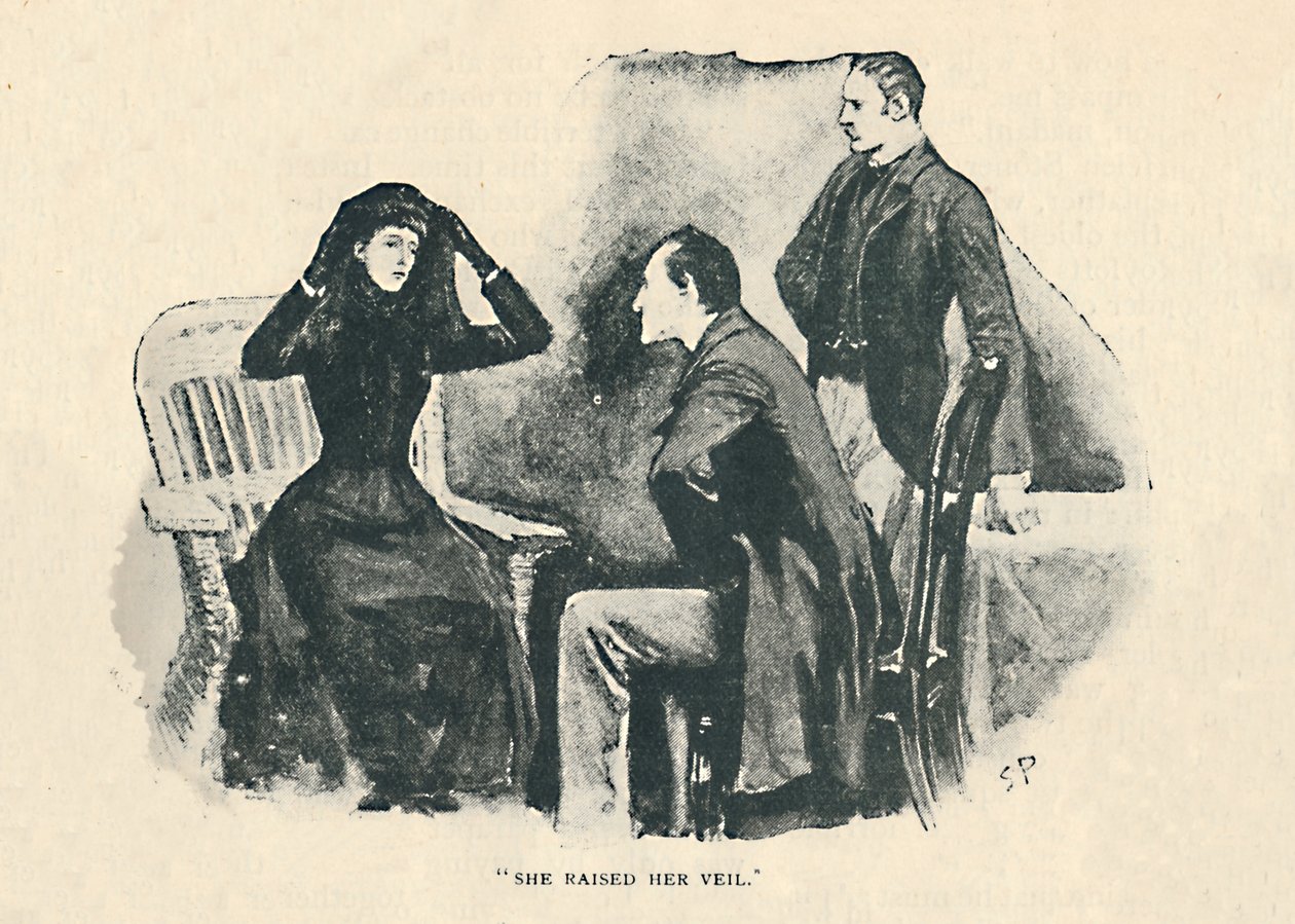 Zvedla svůj závoj, 1892 od Sidney Paget