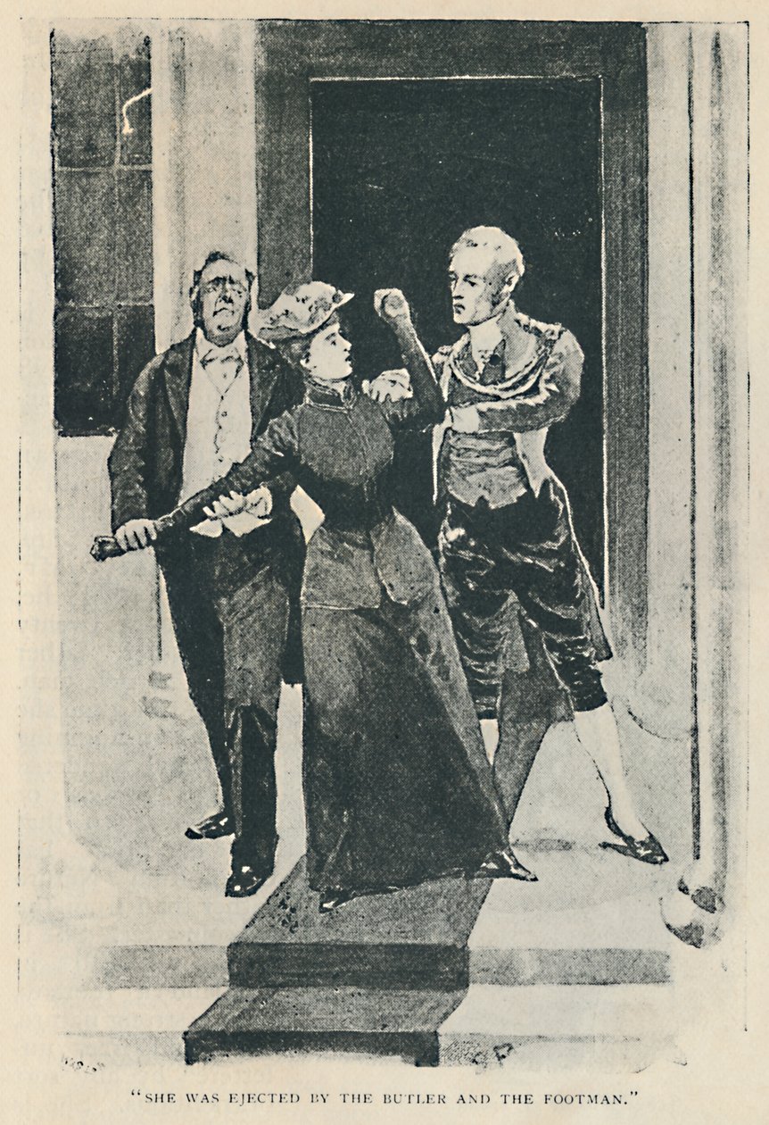 Byla vyhozena Butlerem a pěšákem, 1892 od Sidney Paget