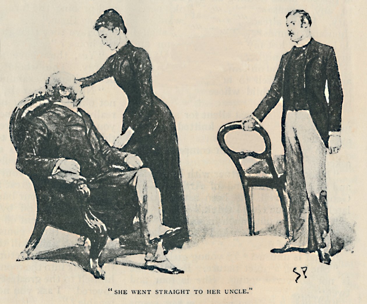 Šla přímo ke svému strýci, 1892 od Sidney Paget