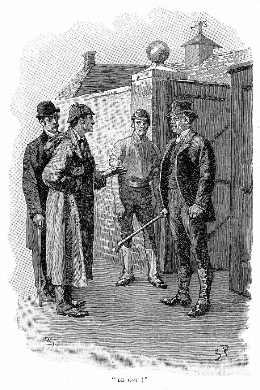 Sherlock Holmes a doktor Watson vyšetřují od Sidney Paget