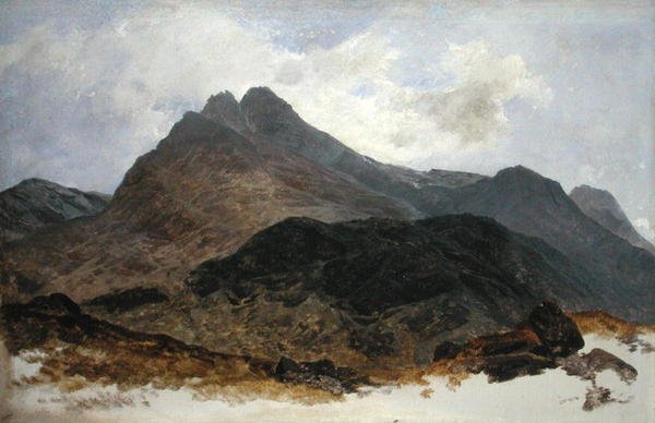 Mountain Study (olej na panelu) od Sidney Richard (circle of) Percy