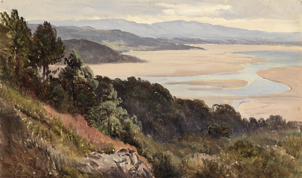 Lancaster Sands (olej na papíře) od Sidney Richard Percy