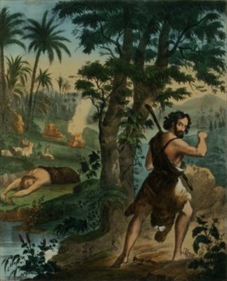 Vražda Abela, z bible vytištěné Edwardem Goverem od Siegfried Detler Bendixen
