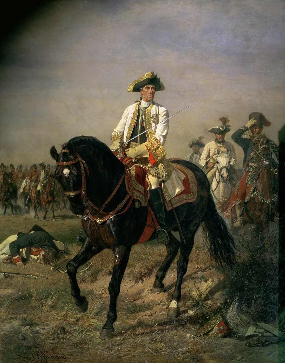Polní maršál baron Ernst von Laudon (1717-90), generál v sedmileté válce a válce o bavorské dědictví od Siegmund L