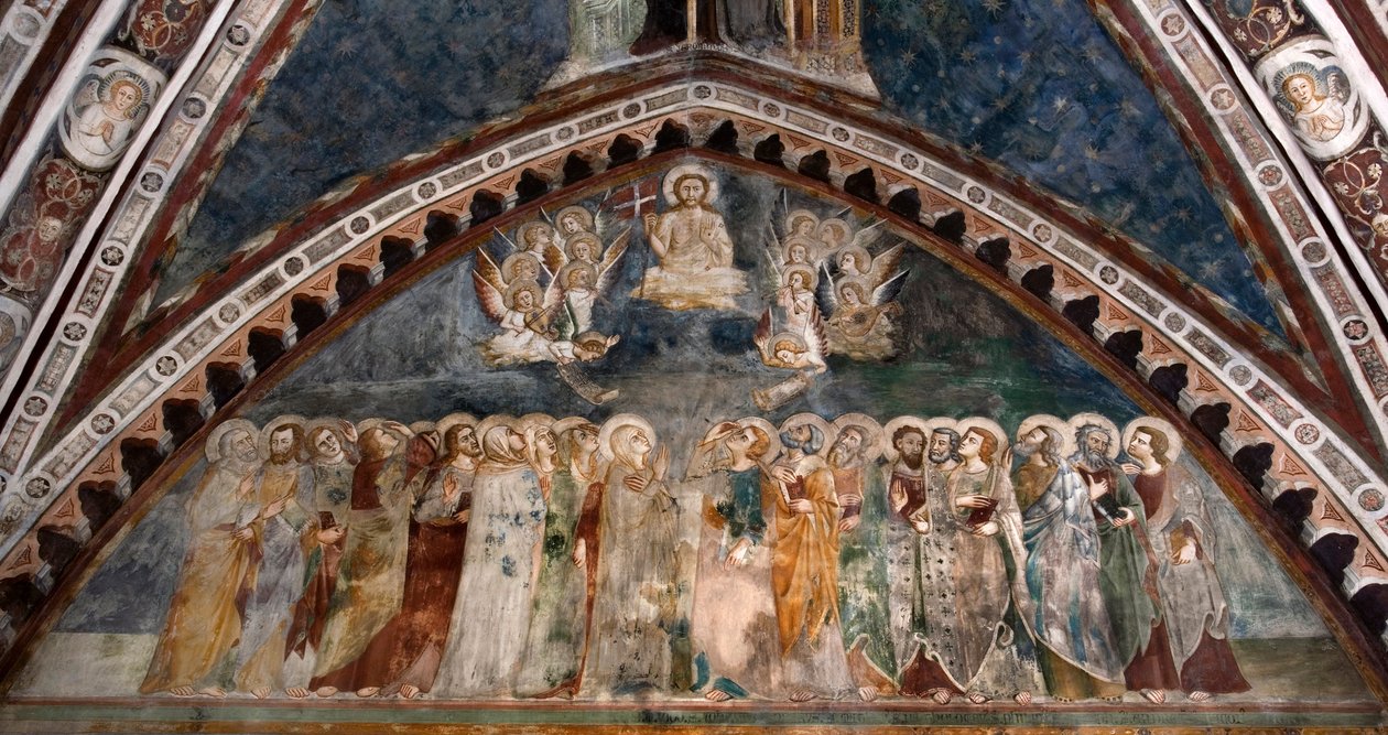 Kristus ve slávě od Sienese School