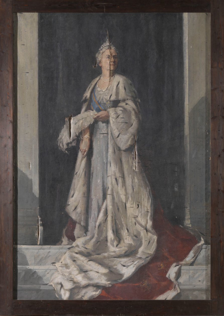 Portrét Wilhelminy, královny Nizozemska od Sierk Schröder