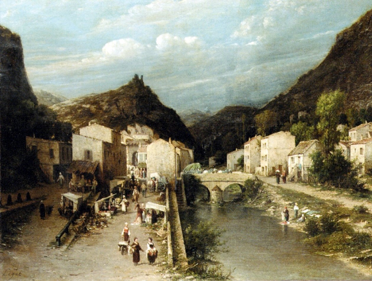Horská vesnice, Itálie od Silvestro Lega