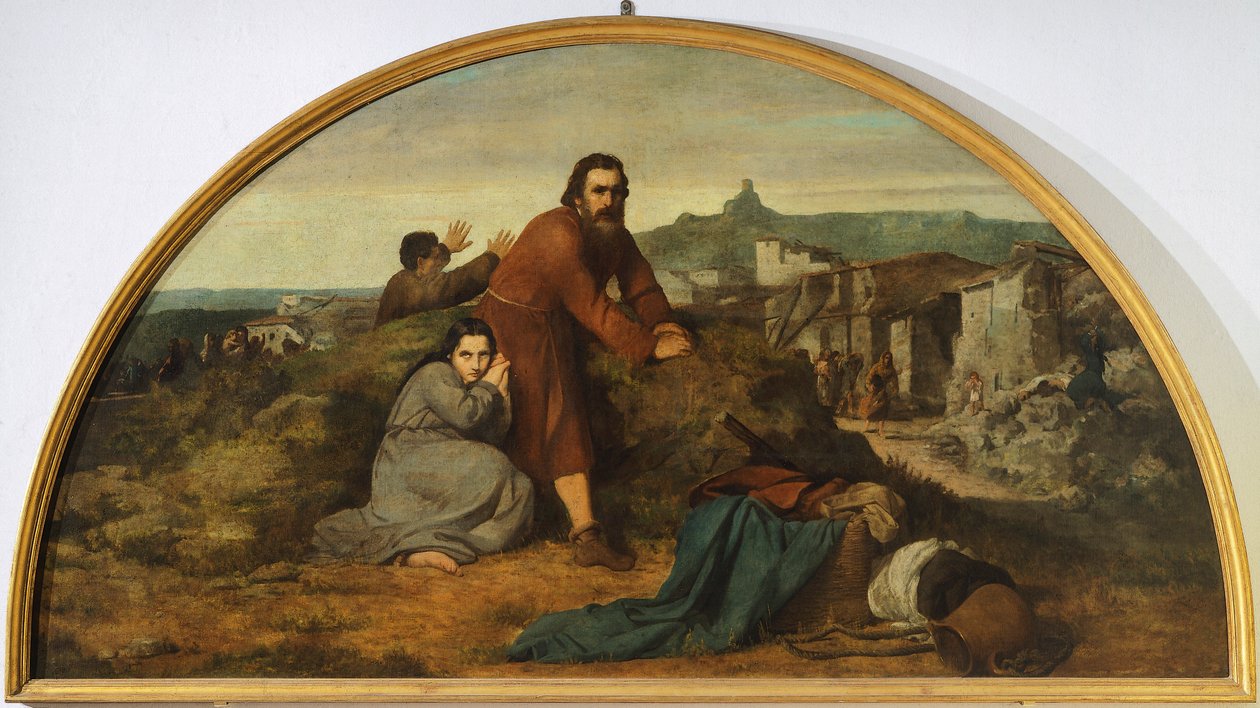 Luneta zemětřesení, Silvestro Lega (1826-1895), Canton Oratory, Modigliana, Emilia Romagna od Silvestro Lega