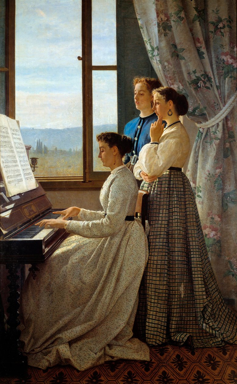 Toskánská raketa. Obraz Silvestra Lega (1826-1895) Ec. Ital. od Silvestro Lega