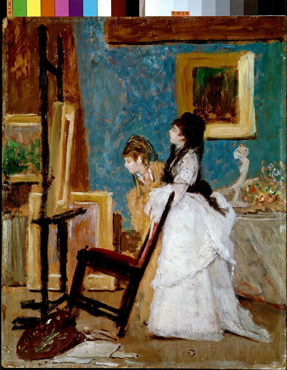 Návštěva ateliéru Malba Silvestra Lega od Silvestro Lega