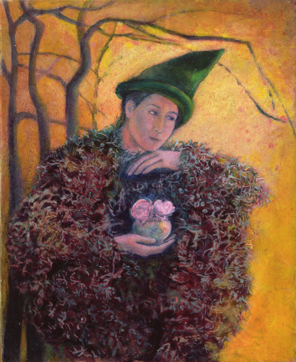 Strážce růží, 2003 (olej na gesso panelu) od Silvia Pastore