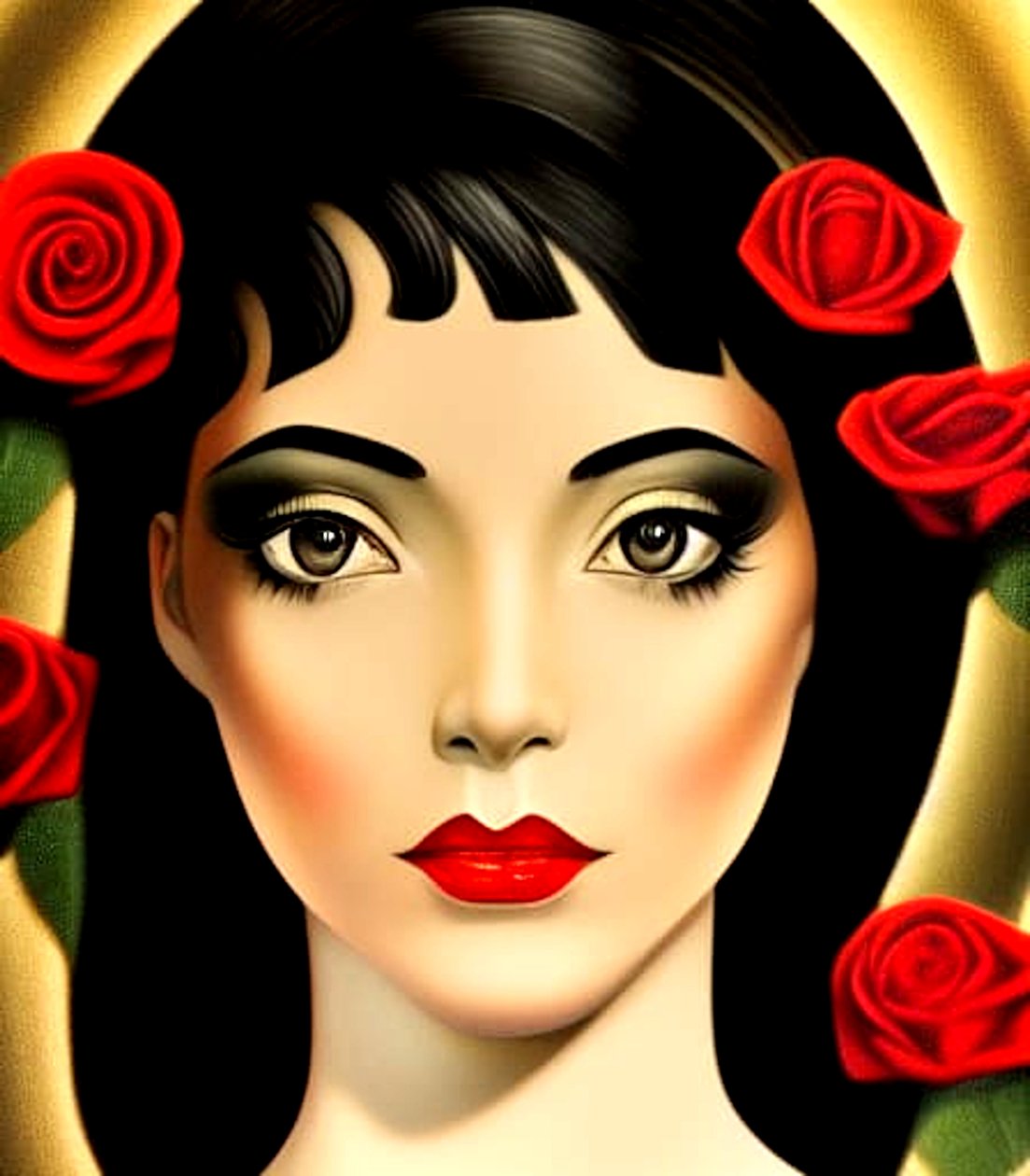 Rose girl: Elegance v transformaci umělé inteligence od Silvia Martini