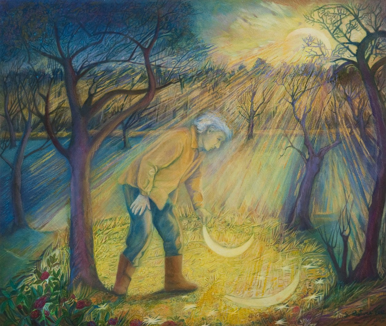 Poslední noc v sadu, 2012 (kombinovaná média) od Silvia Pastore