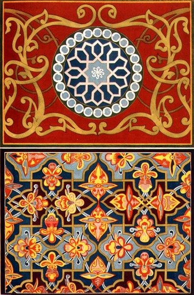 Dekorativní detaily z "Umění střední Asie", hospoda. 1879-83 od Simakoff N.