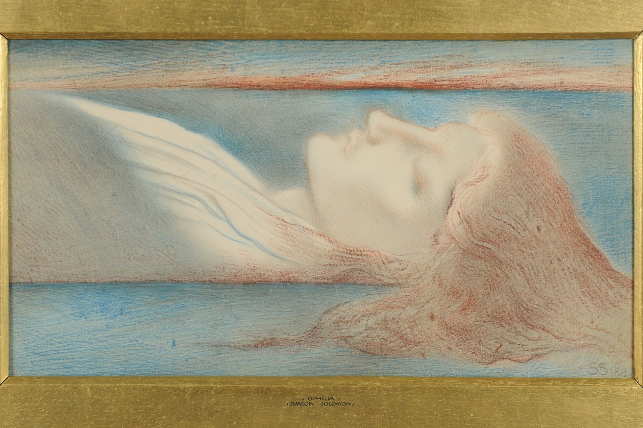 Ofélie, 1887 od Simeon Solomon