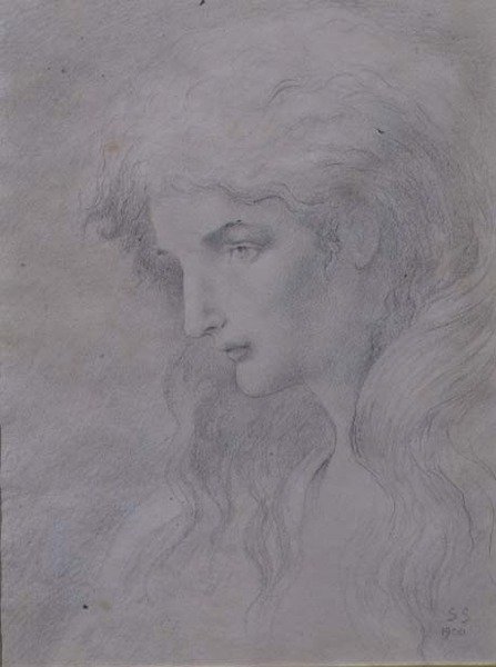 Alegorická hlava od Simeon Solomon