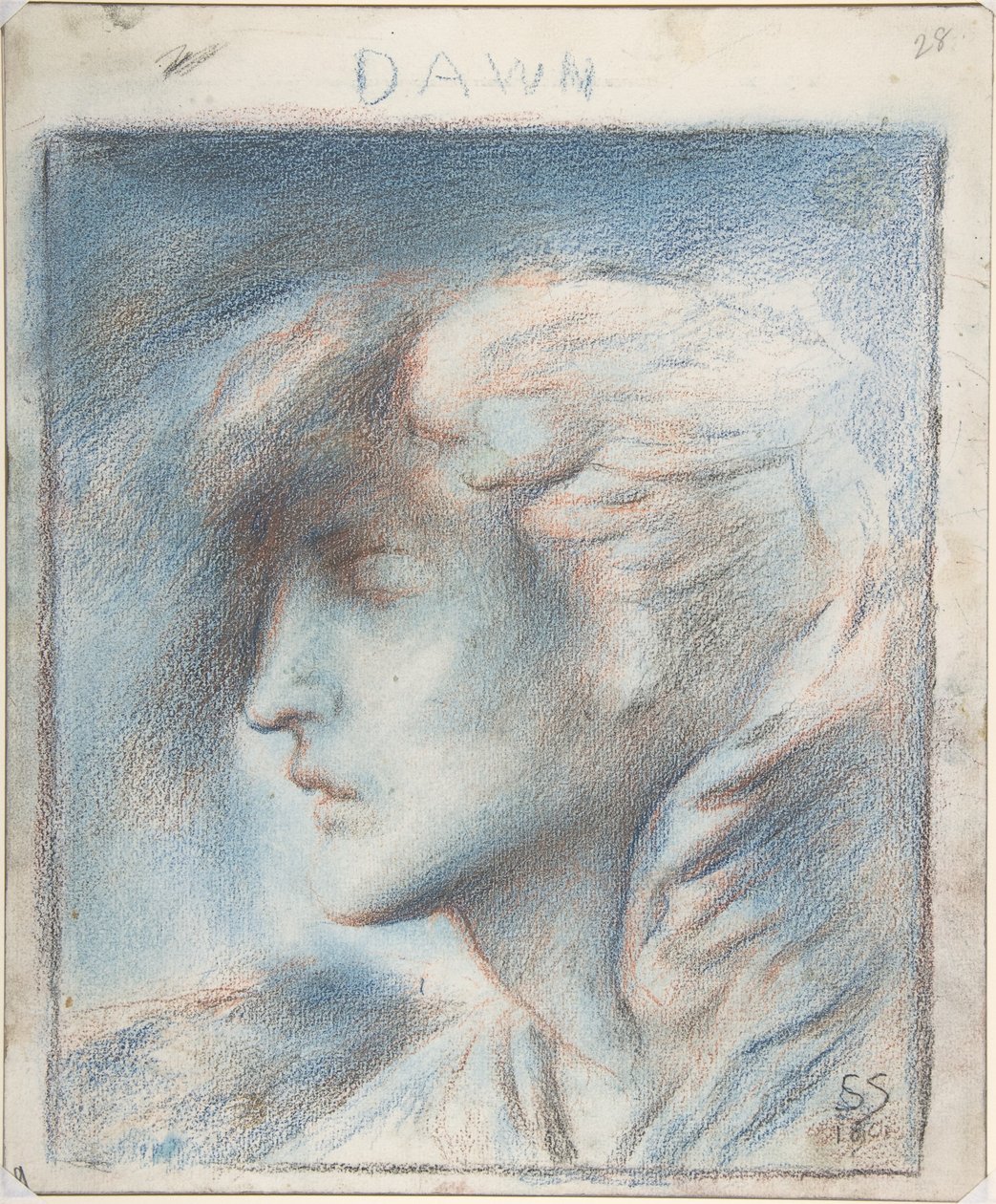 Úsvit (hlava Hypna) od Simeon Solomon