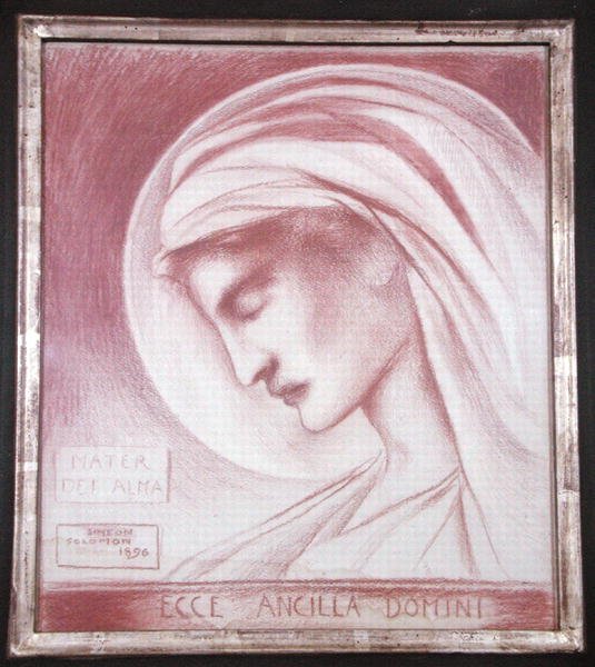 Hle služebnice Páně: Matka Boží Alma od Simeon Solomon