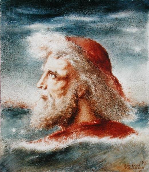 Hlava muže od Simeon Solomon