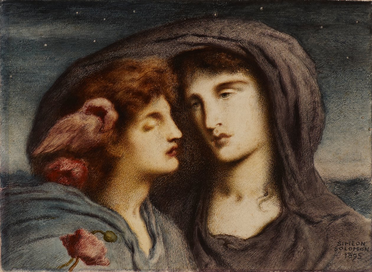 Noc hledí na spánek svého milovaného dítěte (II) od Simeon Solomon