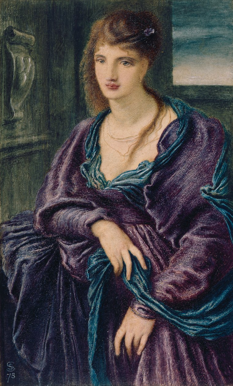 Studie: Ženská postava od Simeon Solomon