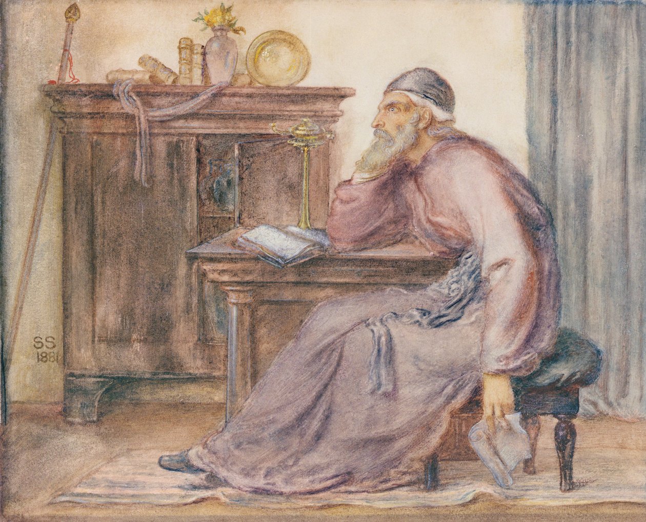 Věštec od Simeon Solomon