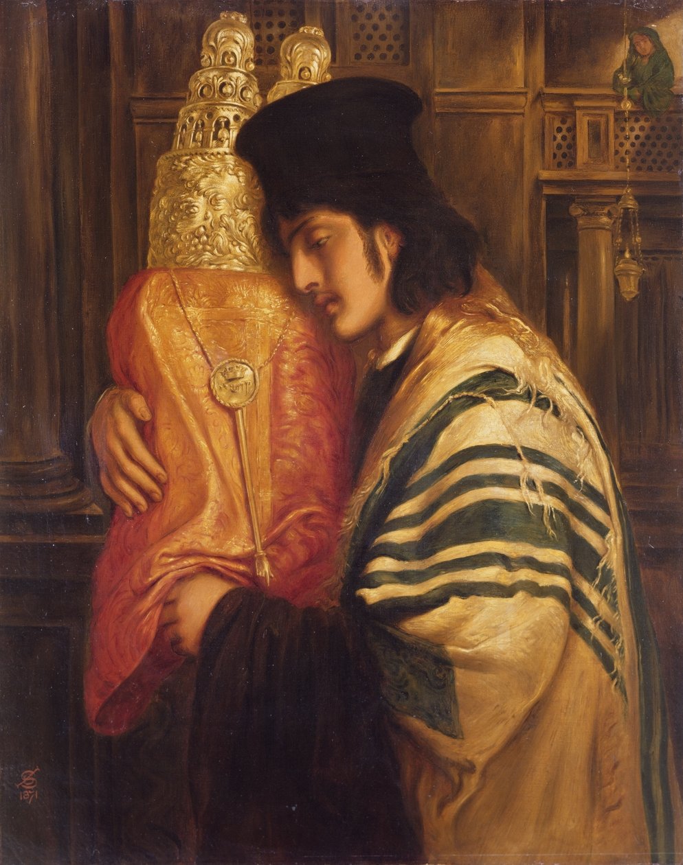 Mladý rabín drží Tóru, 1871 od Simeon Solomon