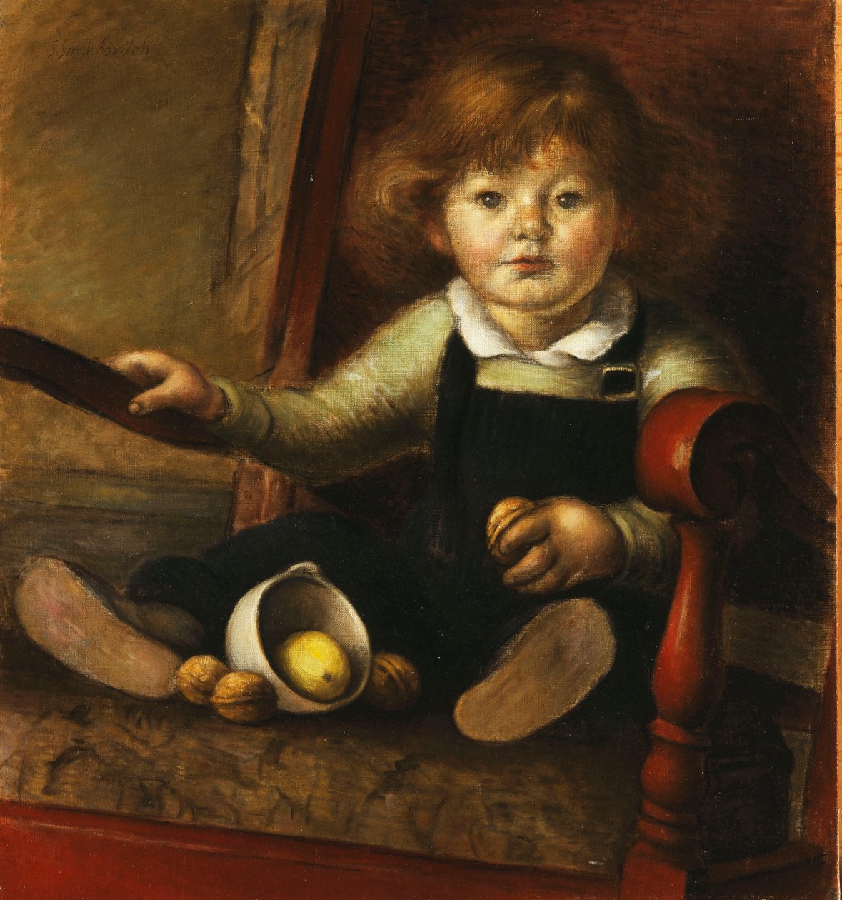 Naomi Seated (olej na plátně) od Simka Simkhovitch