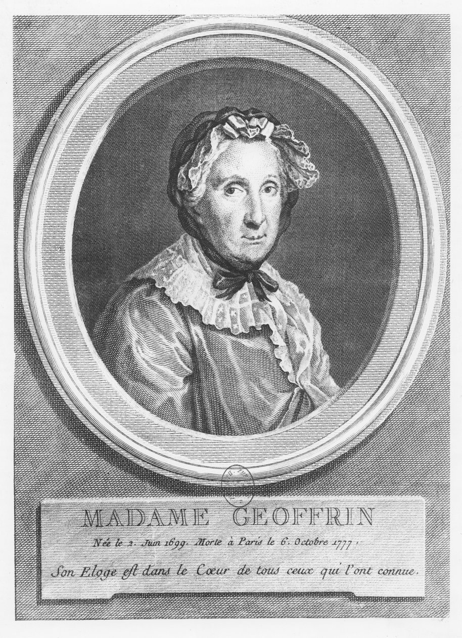 Portrét madame Geoffrinové od Simon Charles Miger