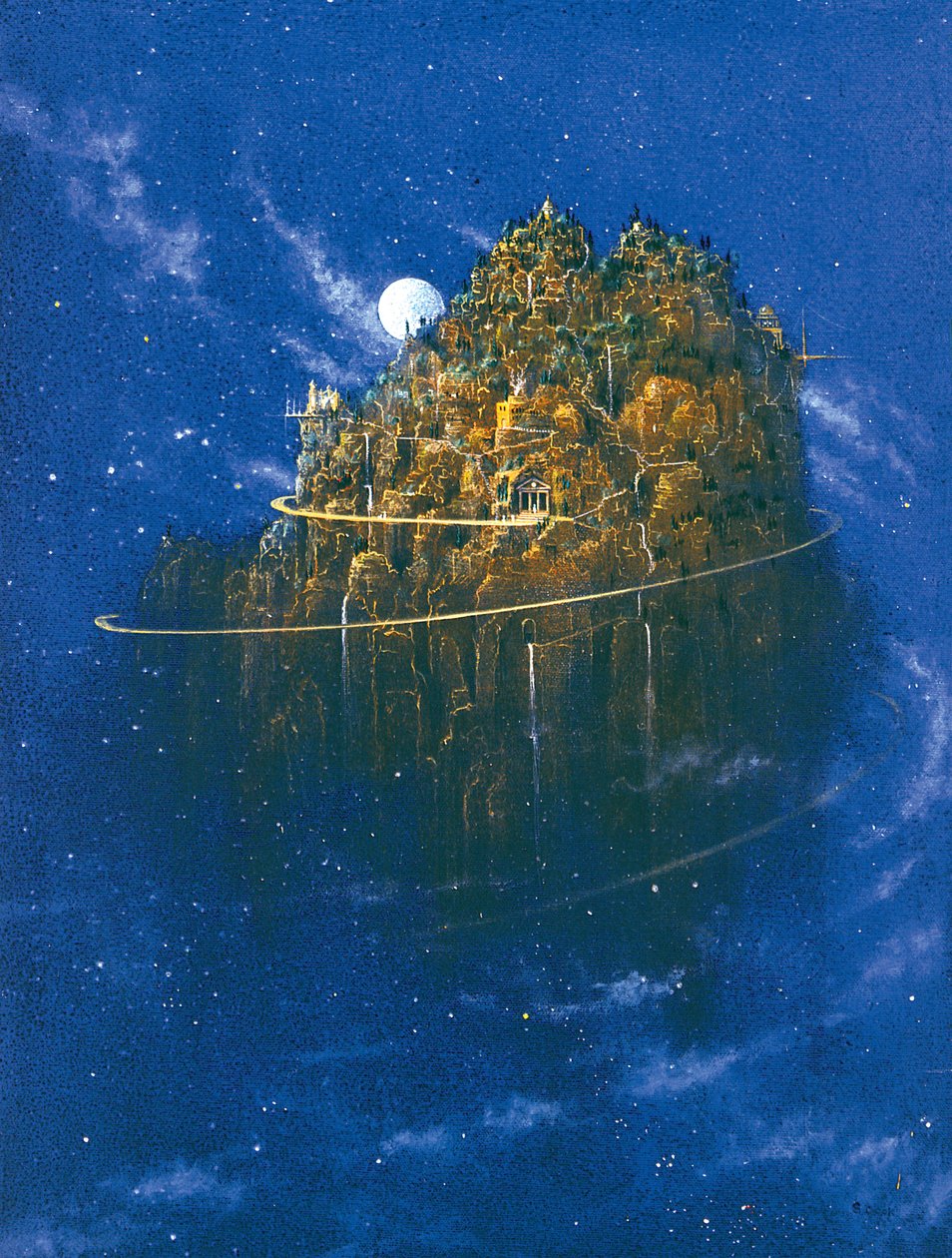 Sanctuary Beyond Time (akryl na plátně) od Simon Cook
