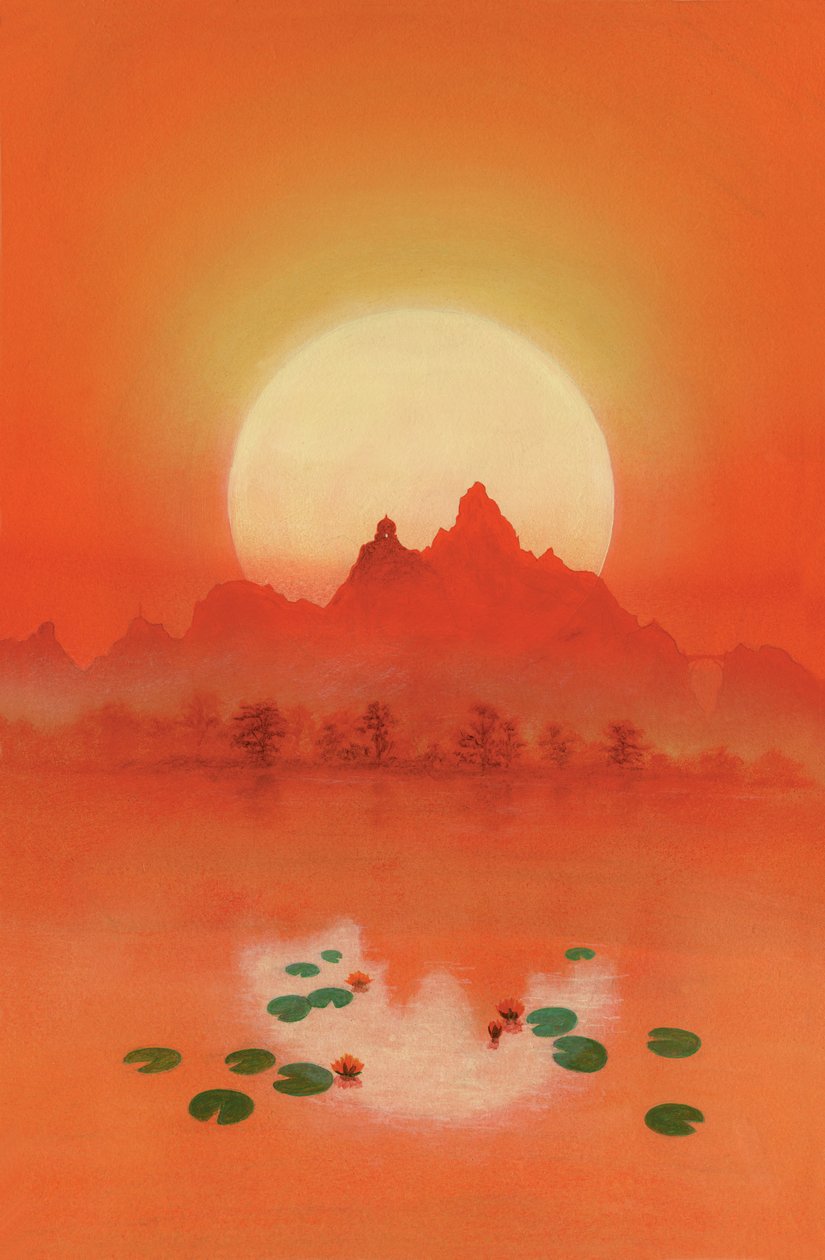 Sunrider (akryl na plátně) od Simon Cook
