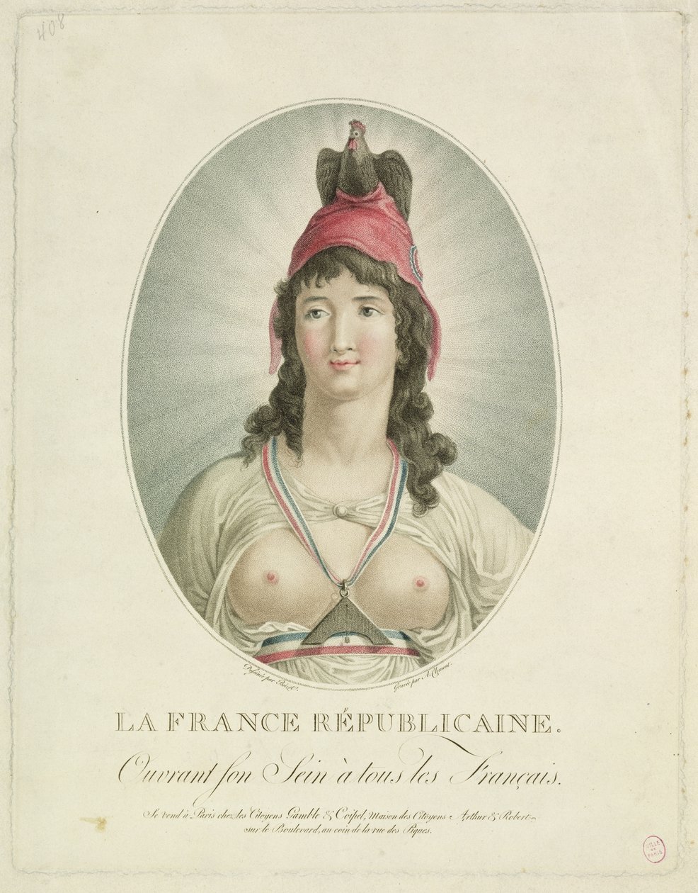 Francouzský republikán, ryl A. Clement od Louis Simon Boizot