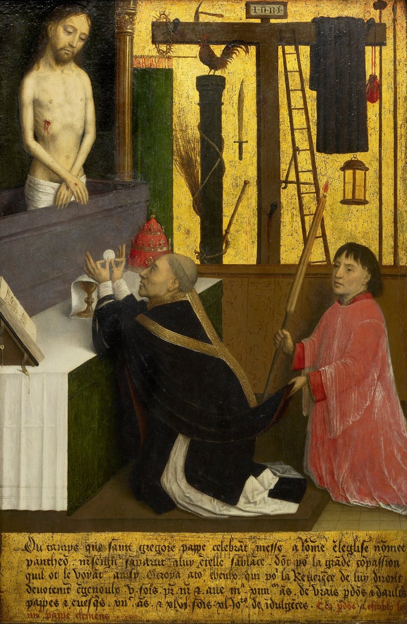 Mše sv. Řehoře od Simon Marmion
