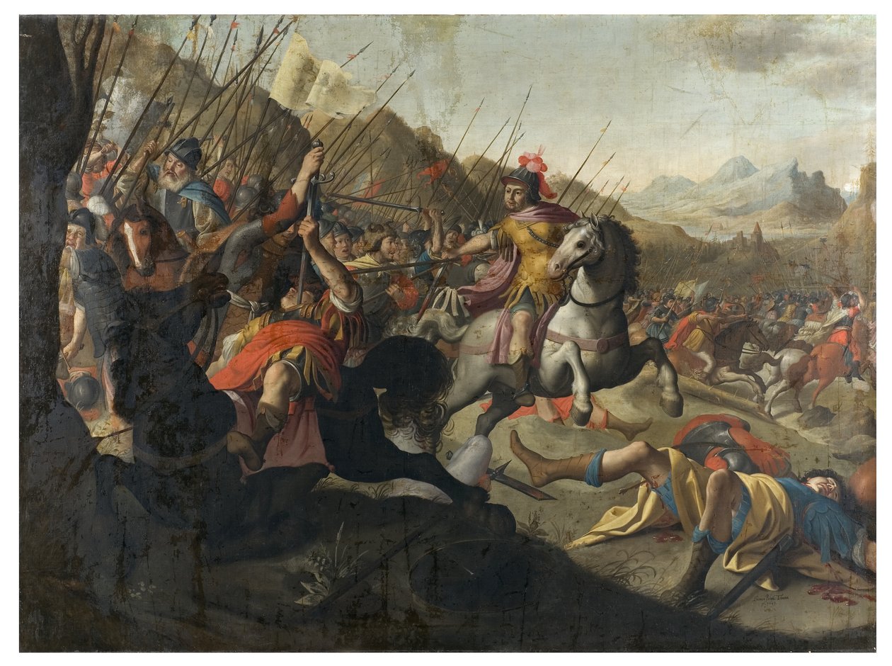 Římská bitva, 1641 od Simon Peter Tilemann