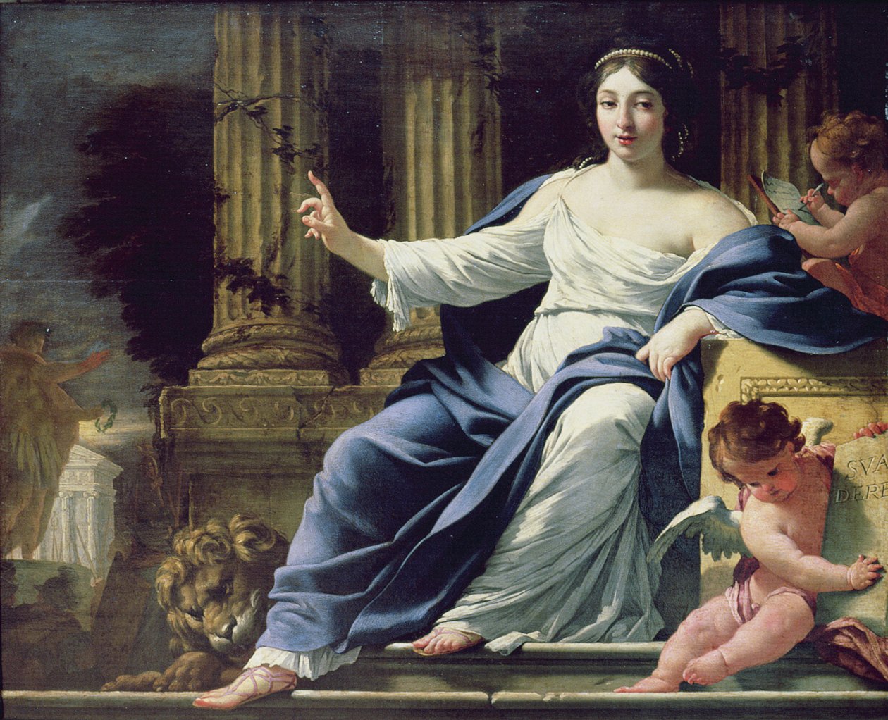 Polymnia, Múza výmluvnosti od Simon Vouet
