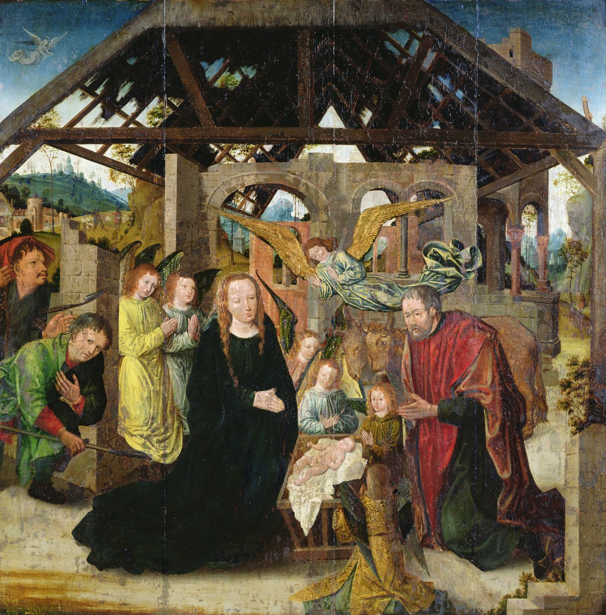 Klanění pastýřů od Simon Marmion