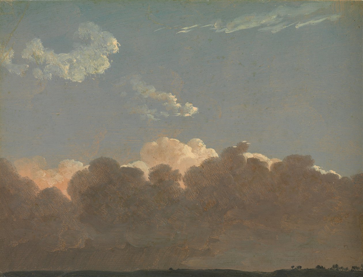 Cloud Study Distant Storm, ca. 1786-1806. od Simon Alexandre Clément Denis