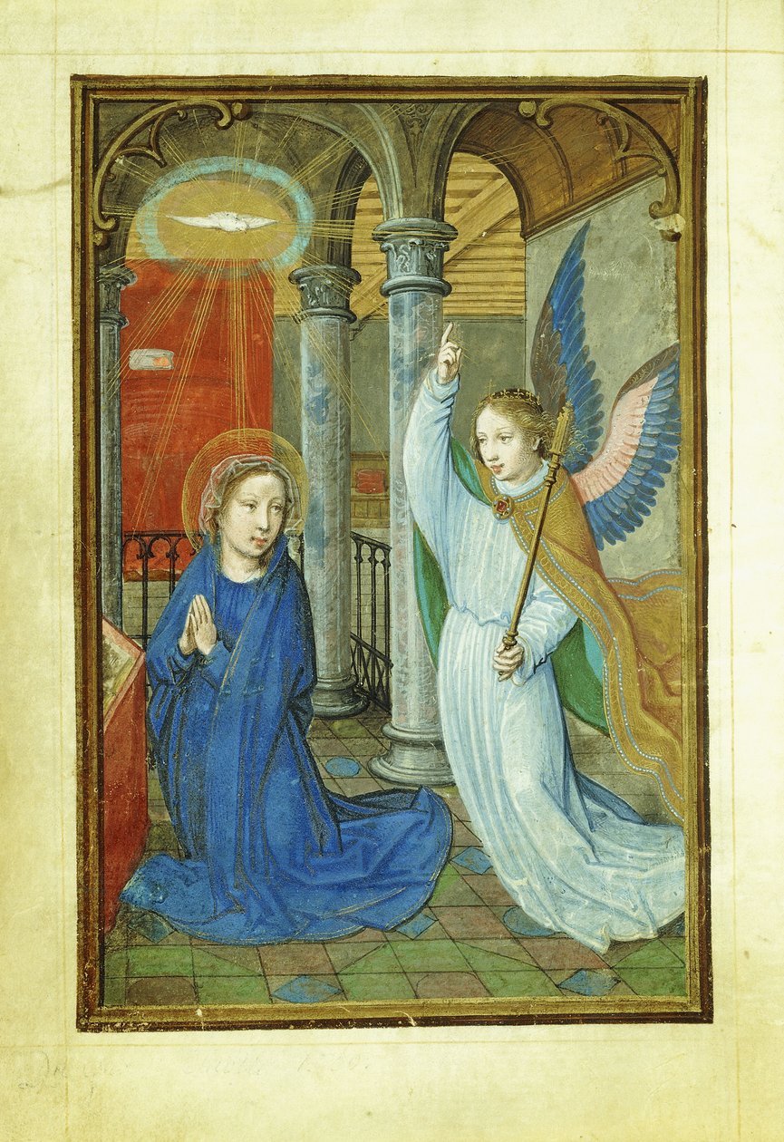 Zvěstování, 1520" s od Simon Bening