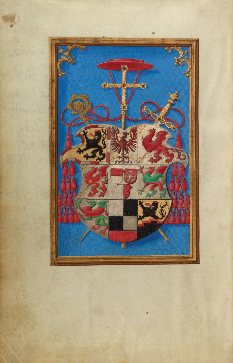 Wappen des Kardinals Albrecht von Brandenburg od Simon Bening