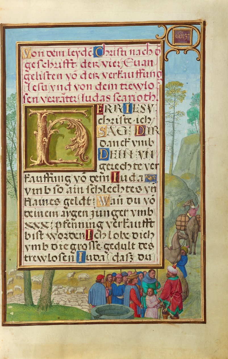 Hranice s Josefem prodaným svými bratry od Simon Bening