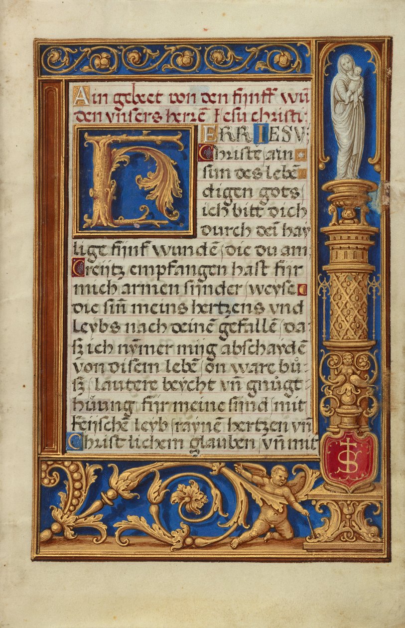 Geschmückte Textseite od Simon Bening