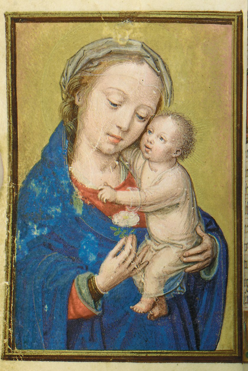Folio z miniaturní Knihy hodin, použití Řím, Bruggy, 1530-35 od Simon Bening