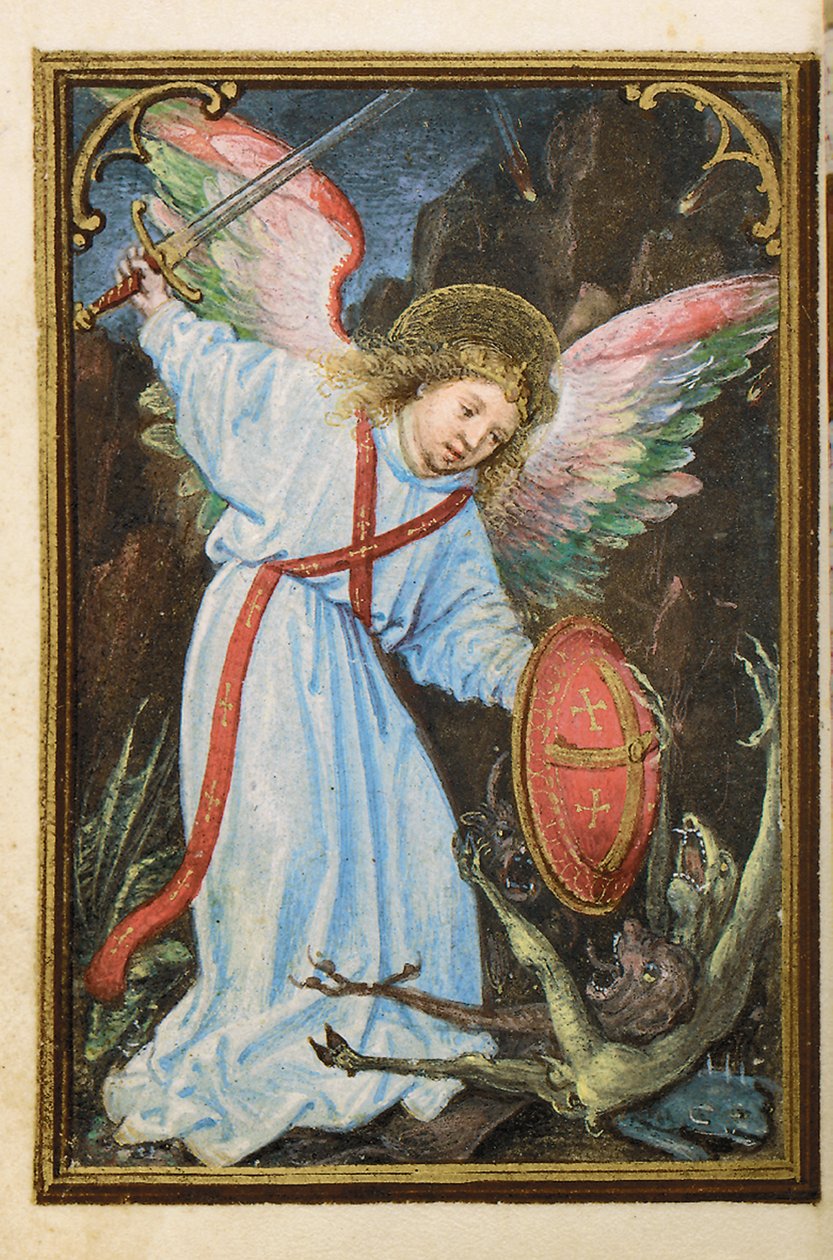 Folio z miniaturní Knihy hodin, použití Řím, Bruggy, 1530-35 od Simon Bening